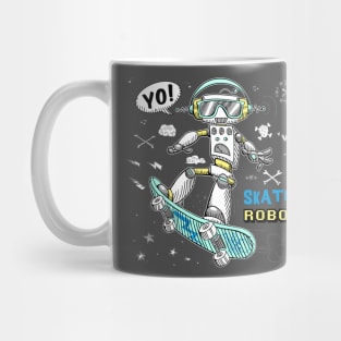 robot doodle Mug